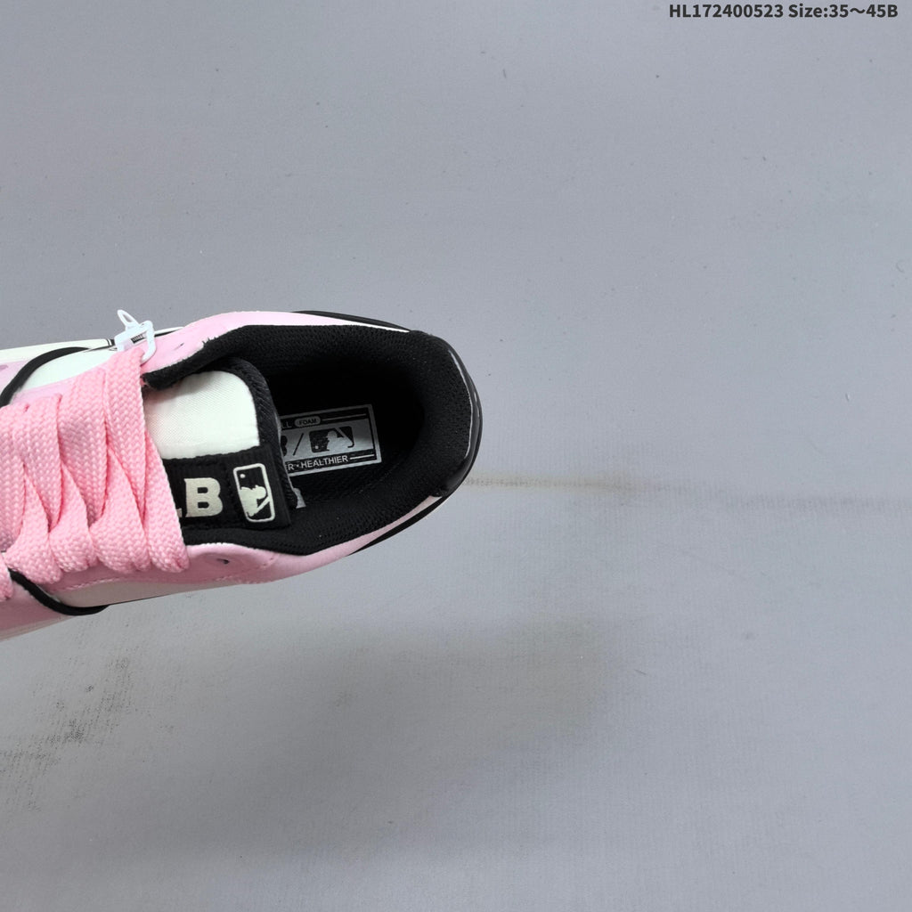 MLB Chunky Liner Low-Top Sneakers in Pink White Black - product image from the listing.