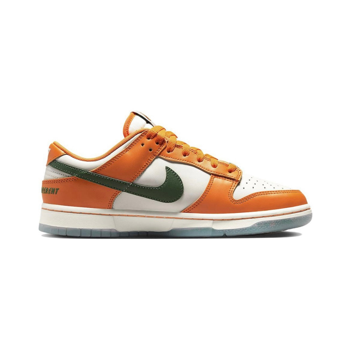 Nike Dunk Low Florida A&M in White Orange DR6188-800 - product image from the listing.