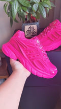 Adidas Pink Running-Style Trainers - product image from the listing.