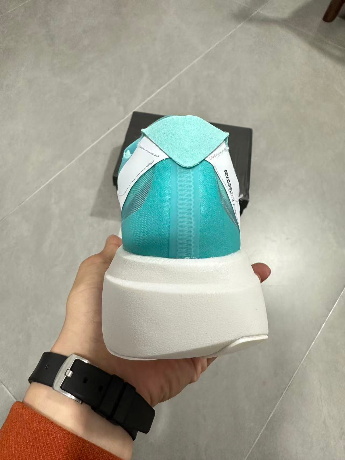 Nike Lightstrike Pro EVO Running Shoes in Aqua Black White - product image from the listing.