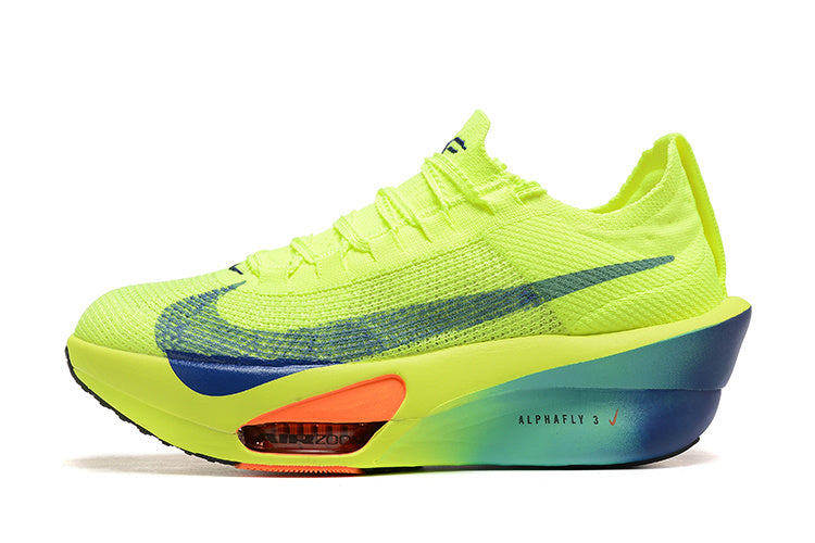 Volt Green Nike Alphafly 3 Running Shoes - product image from the listing.