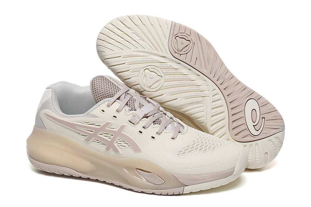 ASICS GEL-RESOLUTION Tennis Shoes in Cream Pink - product image from the listing.