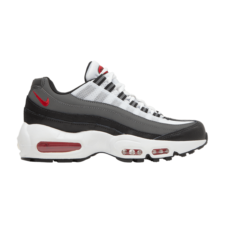 Recraft White Iron Grey University Red (GS) - Nike Air Max 95 - product image from the listing.