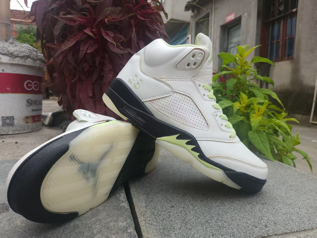 Women's Air Jordan 5 Retro 'Luminous Green' - product image from the listing.