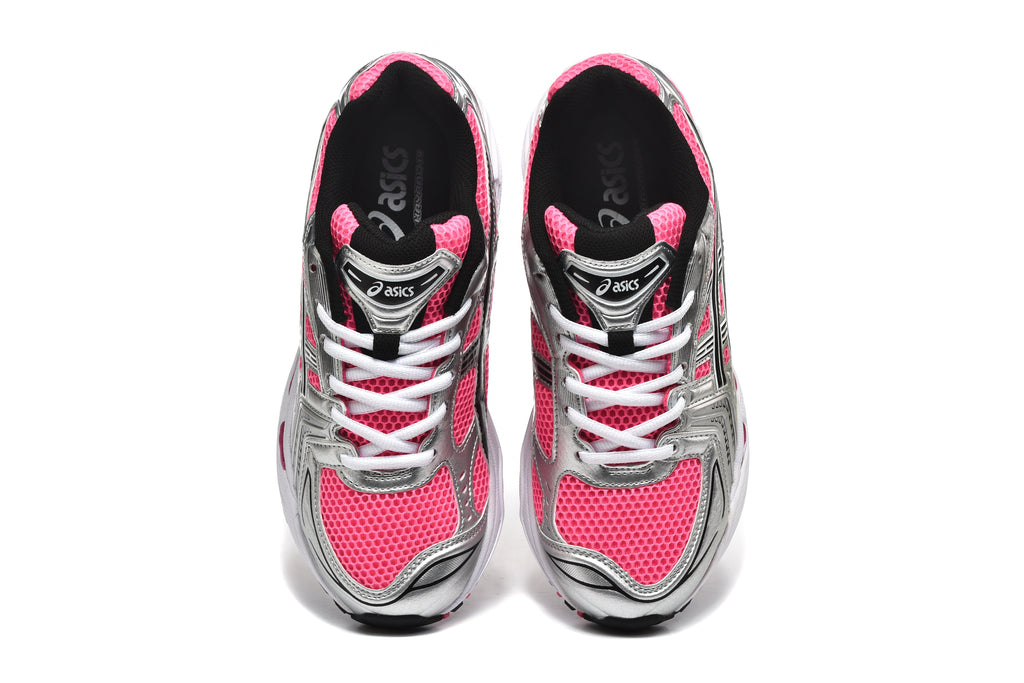 ASICS Gel-Kayano 14 Running Sneakers in Pink Silver - product image from the listing.