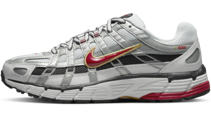 Women's Nike P-6000 CNPT 'Metallic Silver Red' (BV1021-101) - product image from the listing.