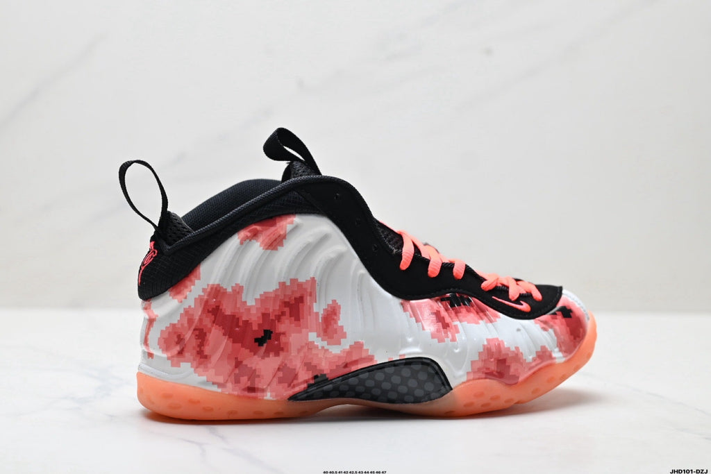 Nike Air Penny 1 Trainers Black White Bright Crimson - product image from the listing.