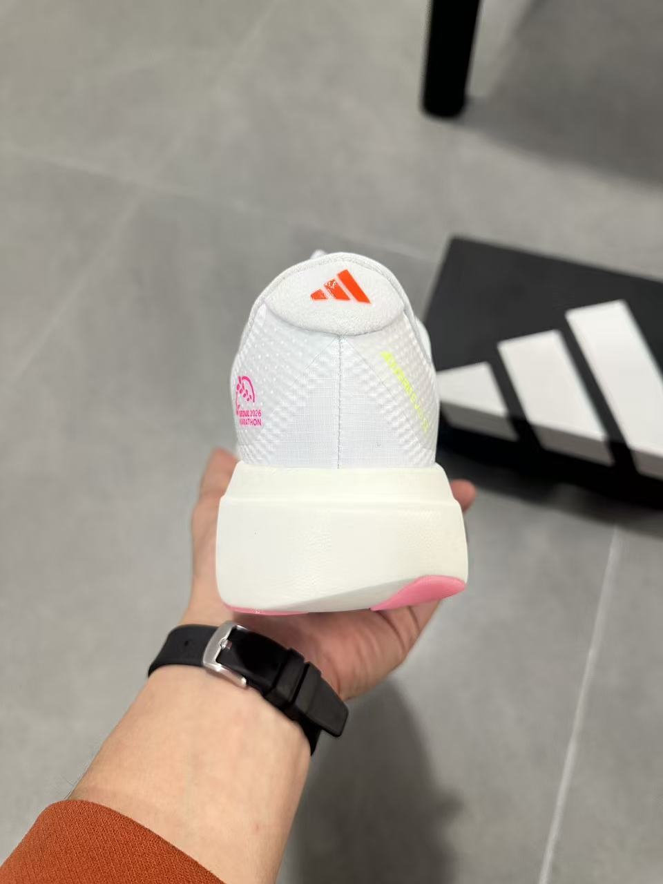 Nike Lightstrike Pro Running Shoes in White Pink Orange KI4450 - product image from the listing.
