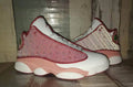 Men's Air Jordan 13 Sneakers - White & Burgundy - product image from the listing.