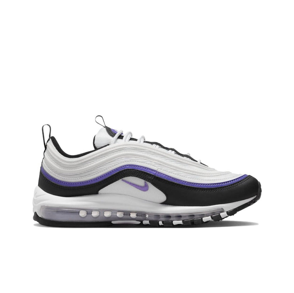 Nike Air Max 97 Sneakers in Black White Purple 921826-109 - product image from the listing.