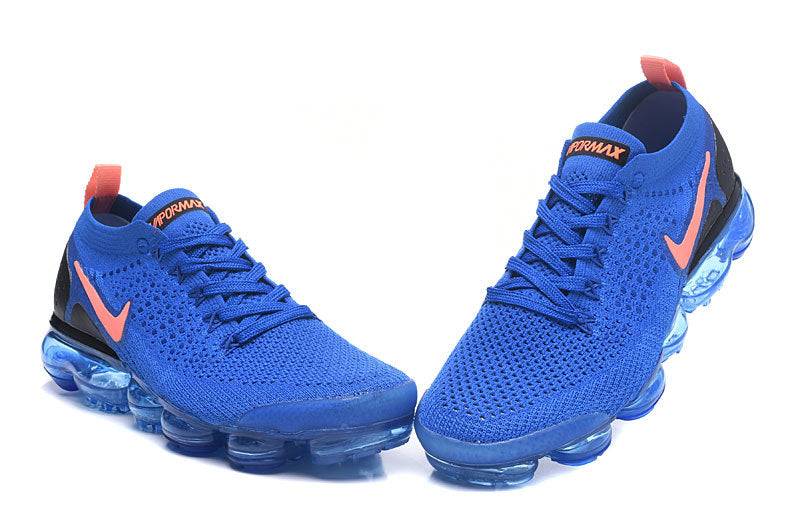 Nike Air VaporMax Flyknit 2 Sneakers in Royal Blue 942842-506 - product image from the listing.