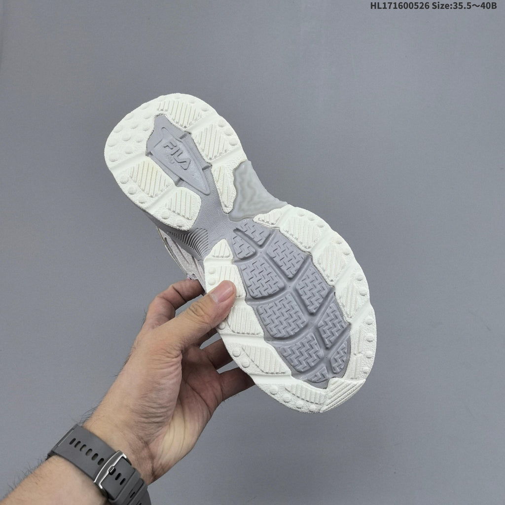 FILA FERN Low-Cut Sneakers in Ivory and Lavender - product image from the listing.