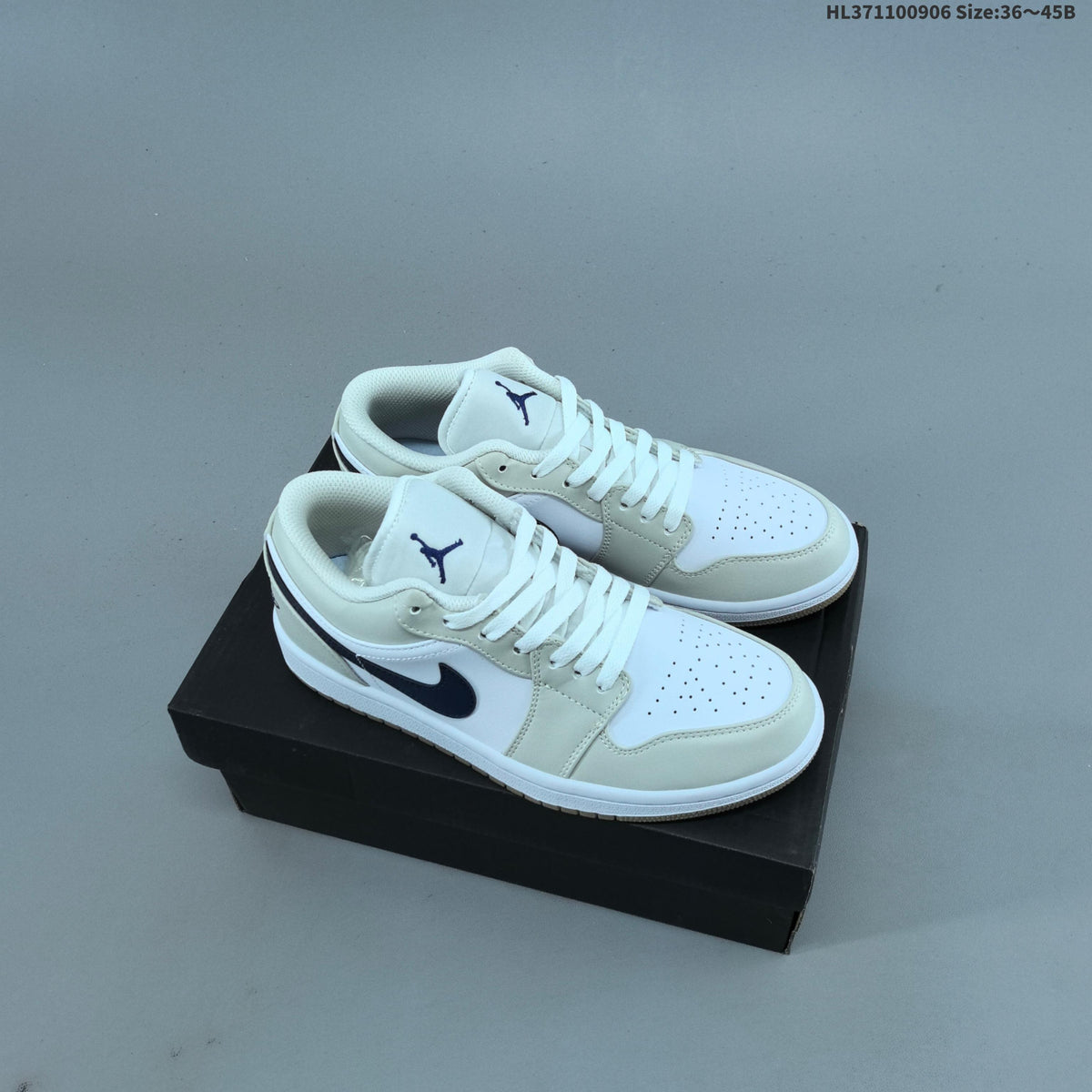 Sneakers, White and Color-Accent Styles - Nike Air Jordan 1 Low - product image from the listing.