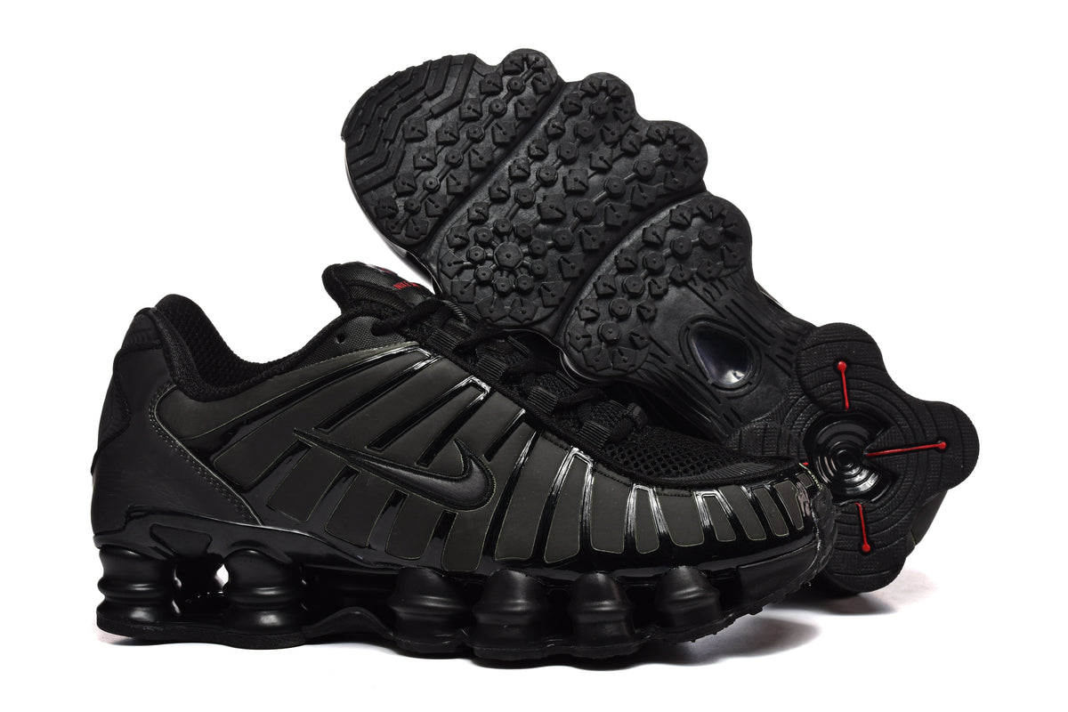 Pink and Black Nike Shox TL Sneakers - product image from the listing.