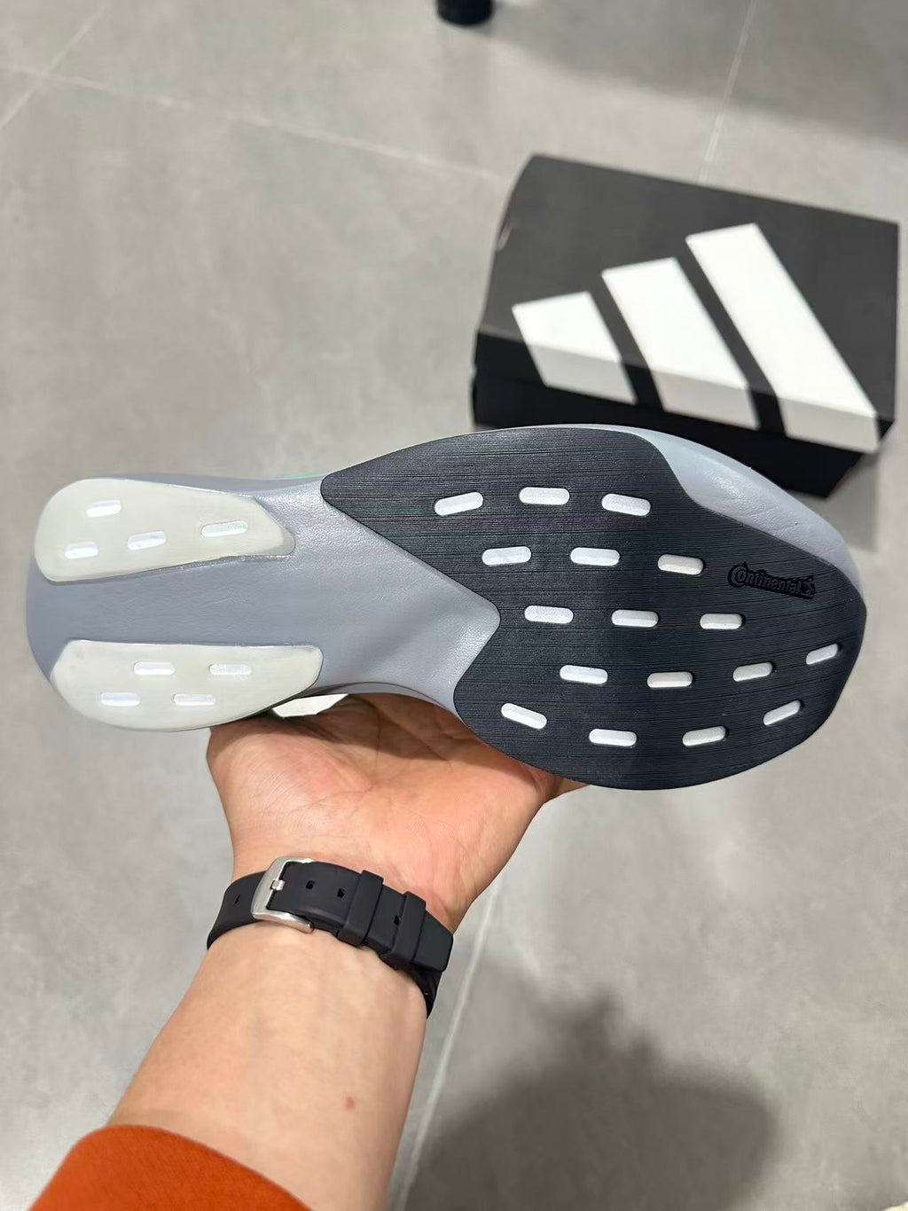 adidas Lightstrike Pro Running Shoes in Grey Green KI6927 - product image from the listing.