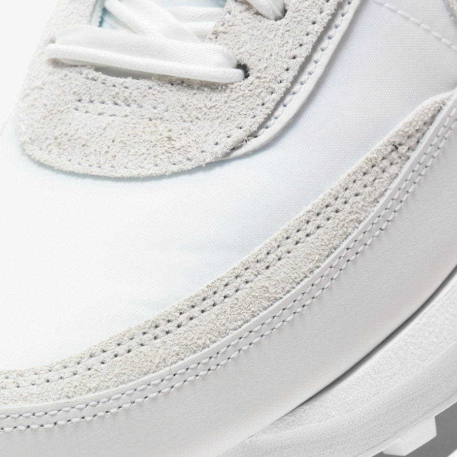 Nike x sacai LDV Waffle White Nylon Trainers BV0073-101 - product image from the listing.