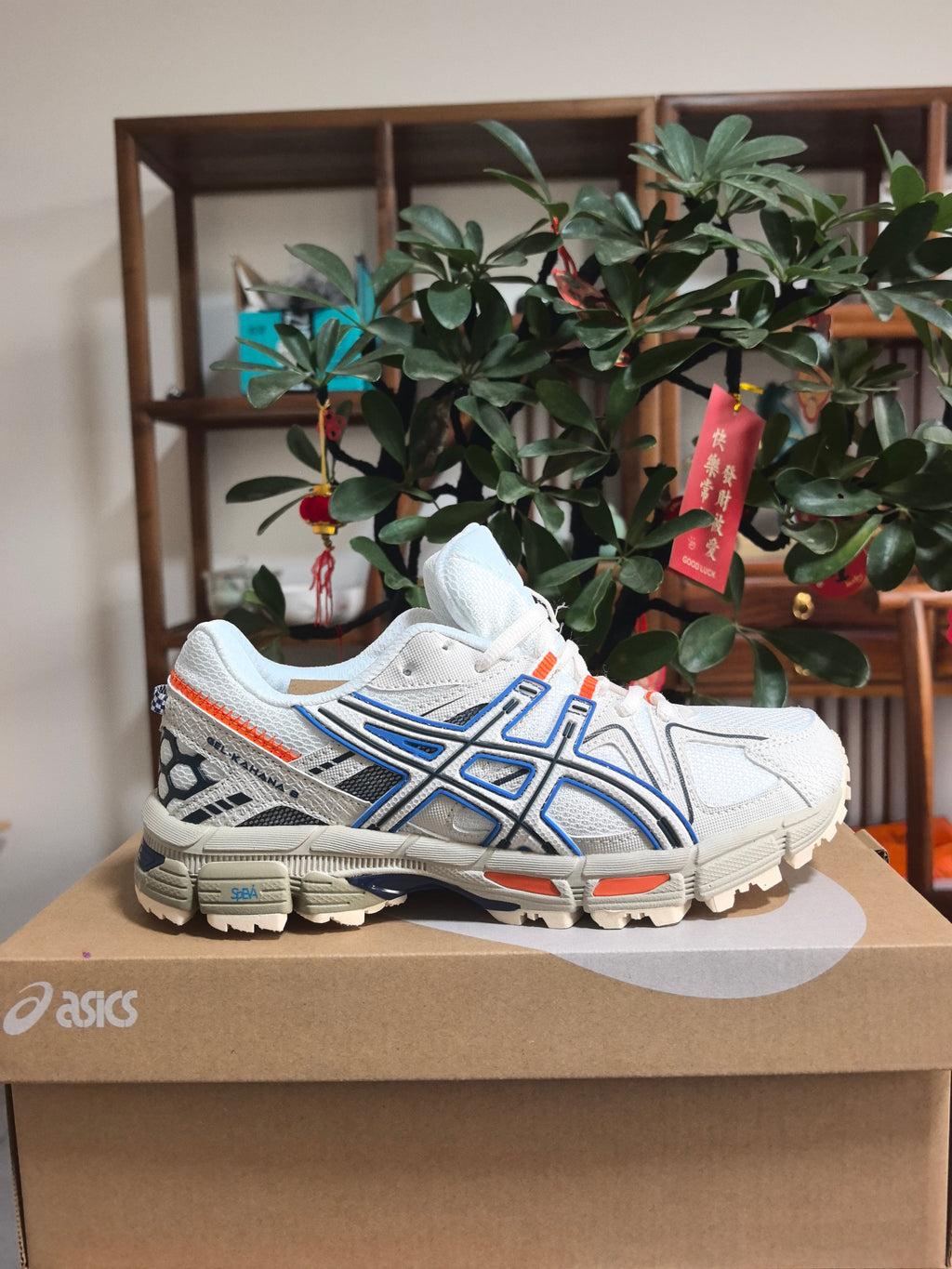 K9 White Blue Brown Chunky Trainers - product image from the listing.