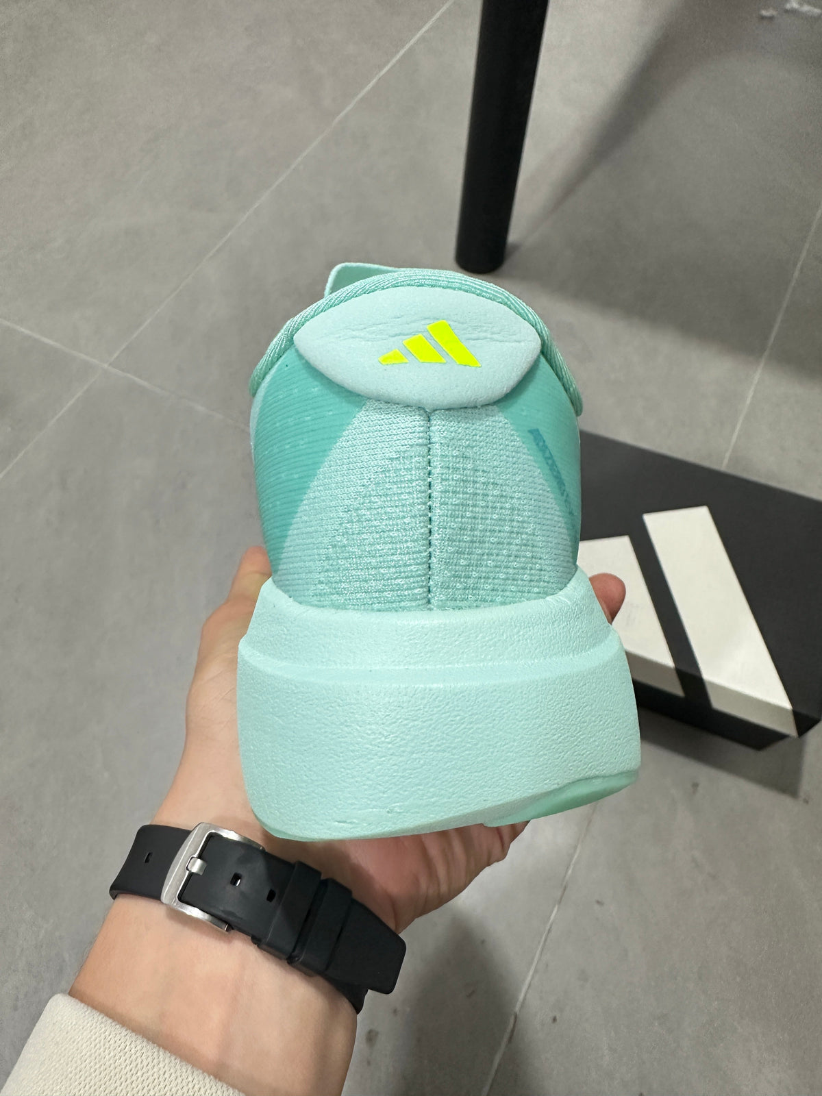 adidas Adizero Running Shoes Turquoise Neon in Yellow JS4452 - product image from the listing.