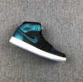 Air Jordan 1 Mid BQ6472-009 Sneakers in Black and Turquoise - product image from the listing.