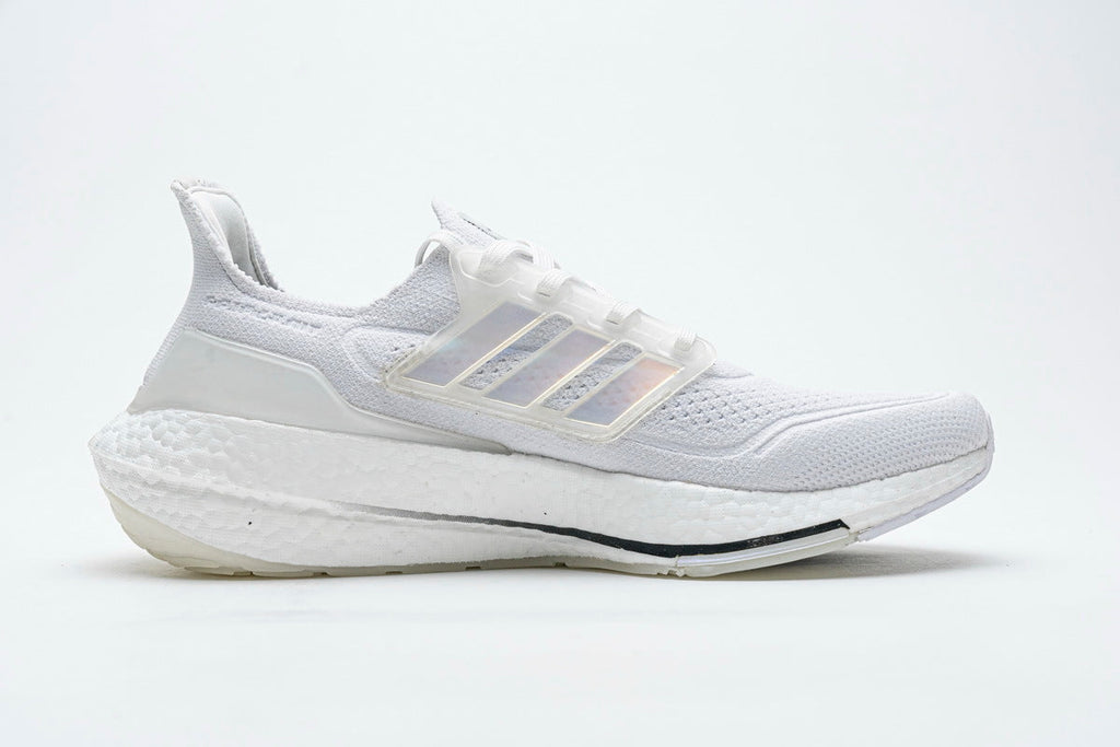 adidas UltraBoost 21 Running Shoes in White FY0846 - product image from the listing.