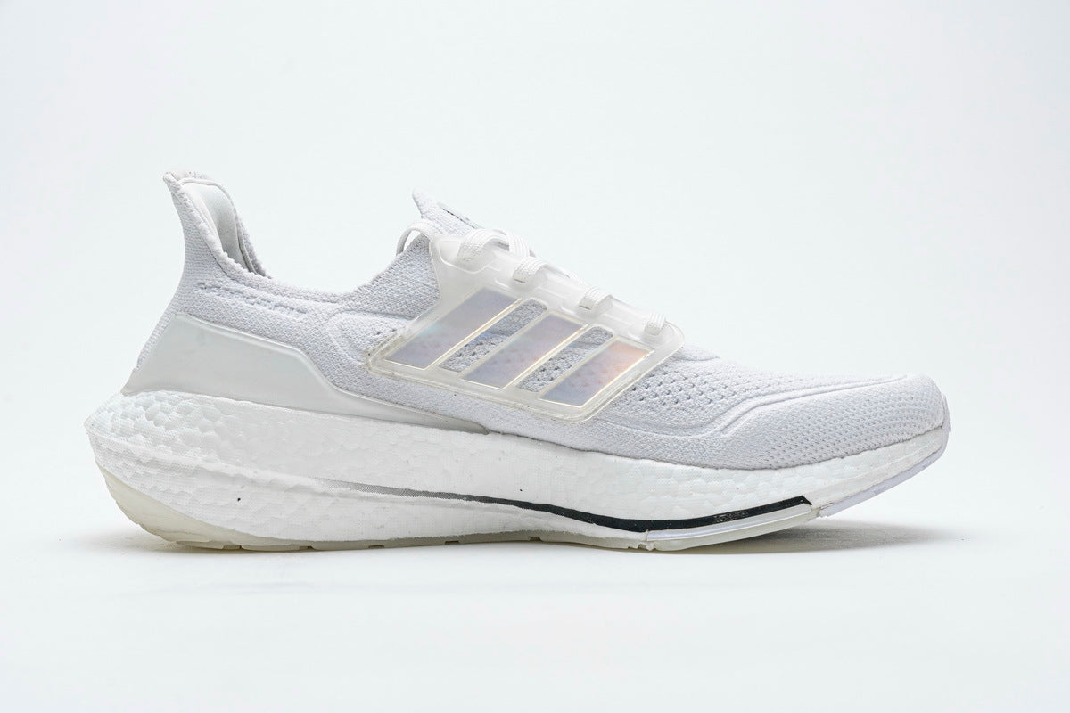 adidas UltraBoost 21 Running Shoes in White FY0846 - product image from the listing.