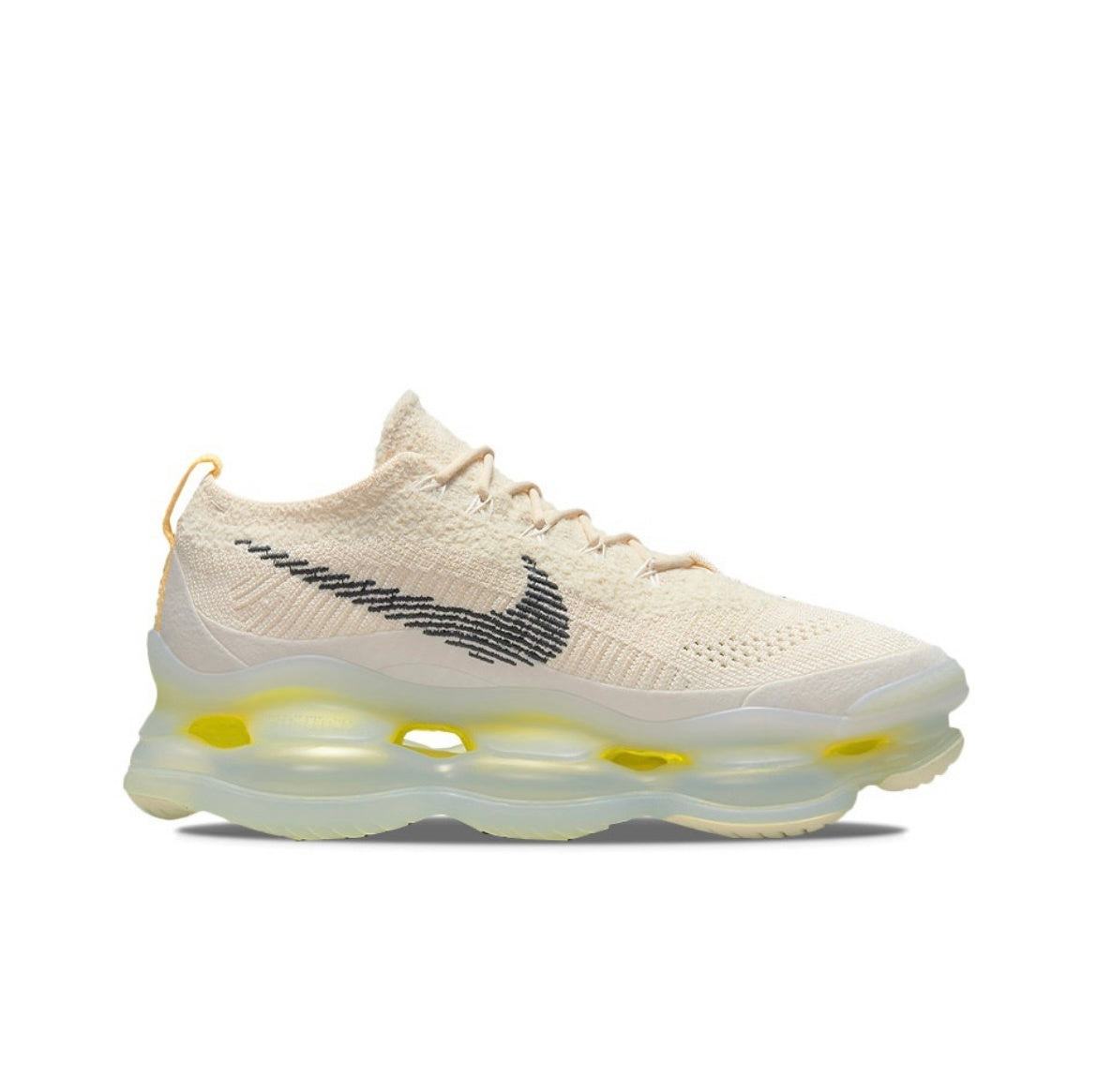 Cream and Yellow Nike Air Max Scorpion Sneakers DJ4701-001 - product image from the listing.