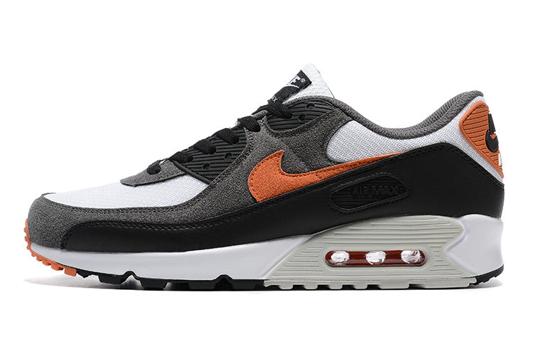 Nike Air Max 90 Sneakers in White Black Orange - product image from the listing.