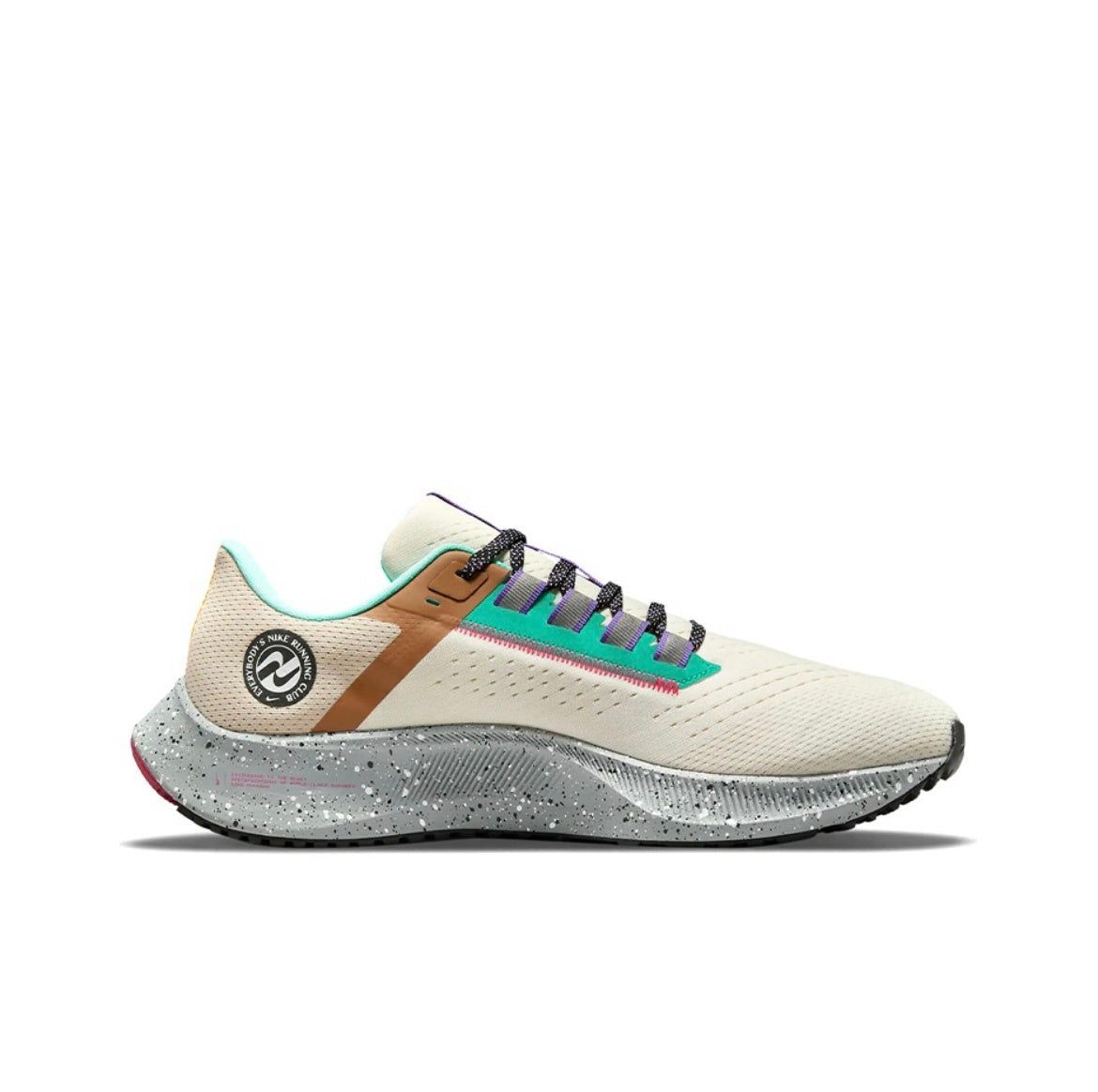 Ivory Nike Air Zoom Pegasus 38 Running Shoes DO2337-100 - product image from the listing.