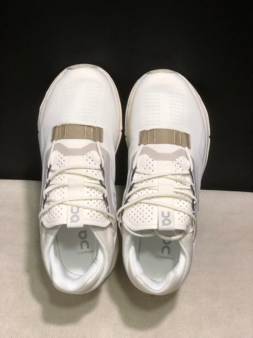 On Cloudnova 2 Sneakers in White and Grey - product image from the listing.