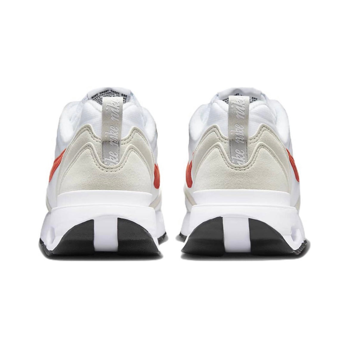 Nike Air Max Dawn Sneakers in White Red DC4068-101 - product image from the listing.