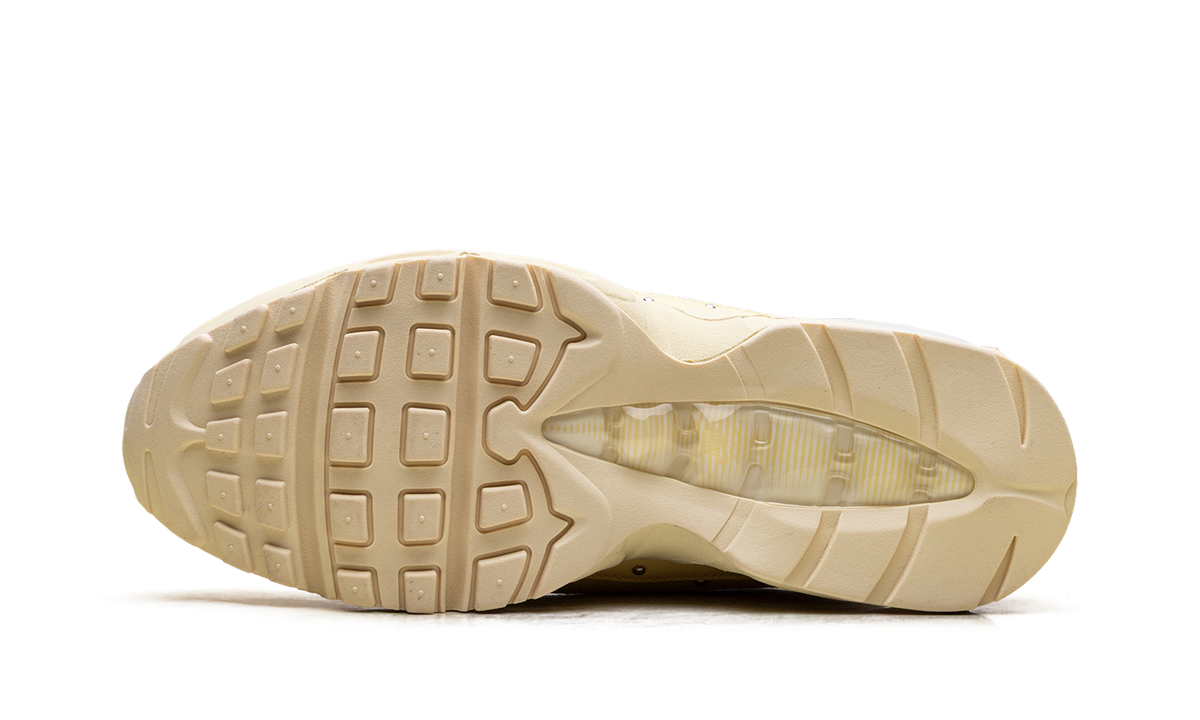 Women's Air Max 95 "Soft Yellow Silver Studded" IQ3444 722 - product image from the listing.