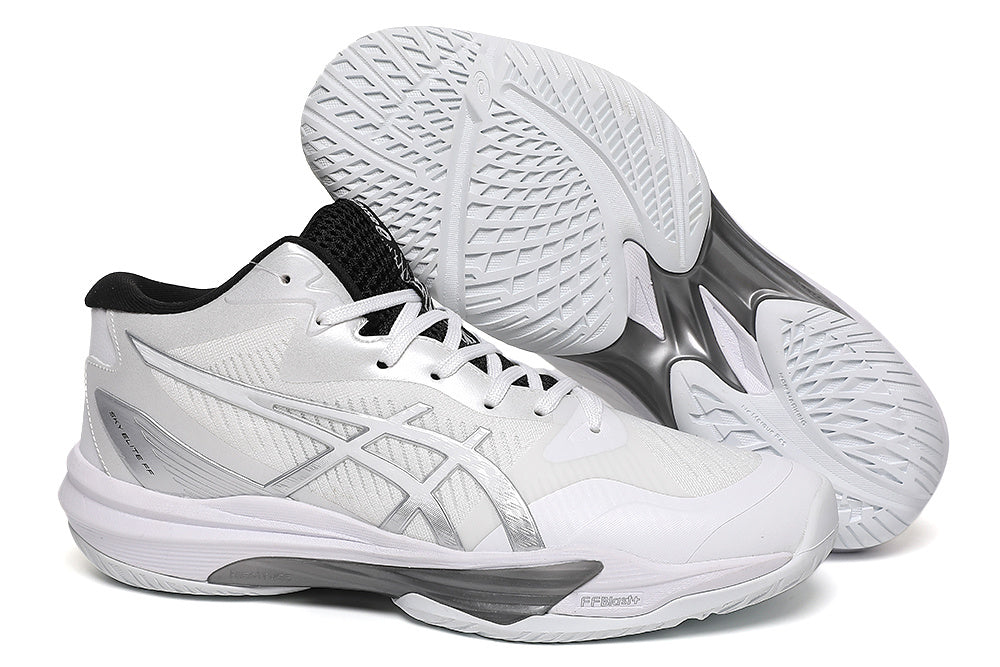 ASICS Sky Elite FF 3 White Silver Indoor Court Footwear - product image from the listing.