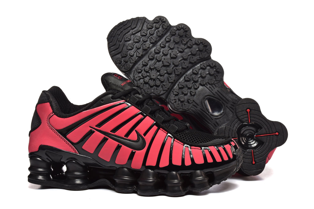 Pink and Black Nike Shox TL Sneakers - product image from the listing.
