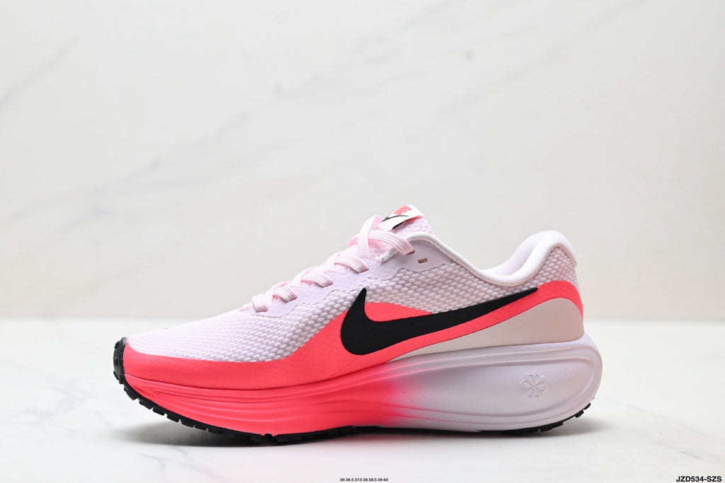 Women's Nike Revolution 8 Running Shoes White Pink - product image from the listing.