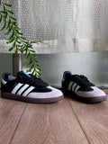 Adidas Samba Sneakers in Black, in White and Gum - product image from the listing.
