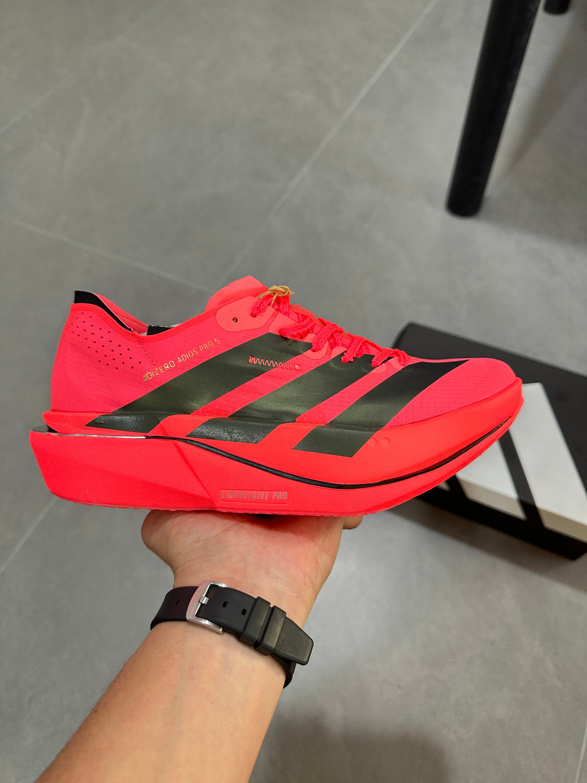 adidas D.O.N. Issue 5 Basketball Shoes in Red Black KI8294 - product image from the listing.