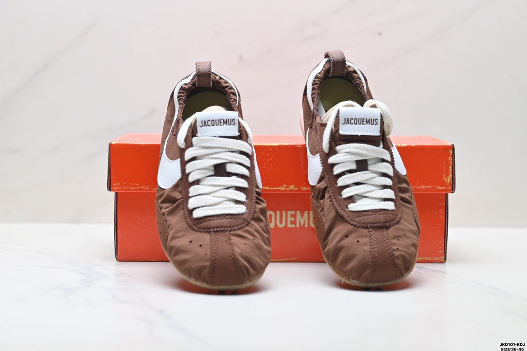 Brown and White Jacquemus x Nike Jacumoon Sneakers - product image from the listing.