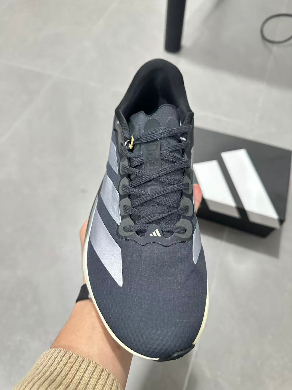 Adidas Lightstrike Pro Running Shoes in Black Silver KH8289 - product image from the listing.