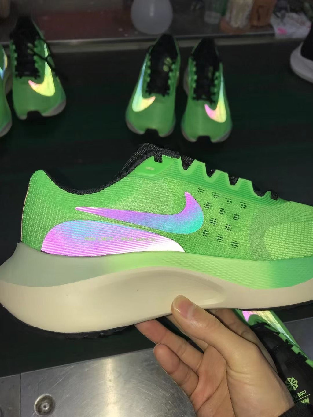 Nike Zoom Fly 5 Ekiden Running Shoes in Green DZ4783-304 - product image from the listing.