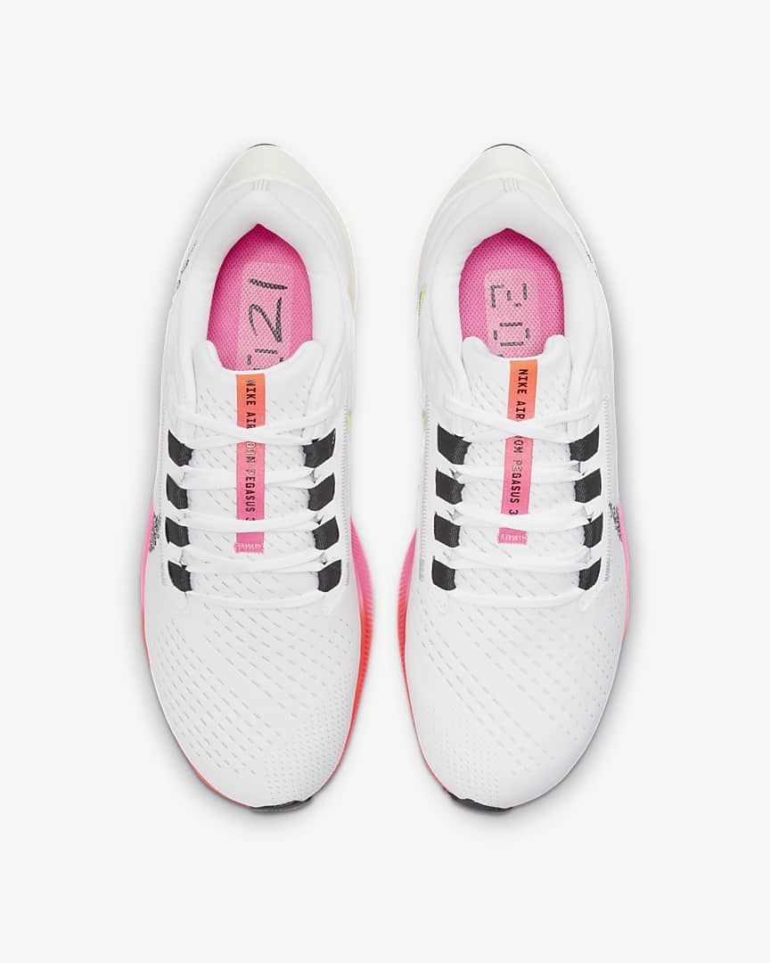 Nike Air Zoom Pegasus 38 Running Shoes in White DJ5397-100 - product image from the listing.