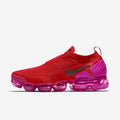 Nike Air VaporMax Flyknit Moc 2 Sneakers in Red Purple AJ6599-600 - product image from the listing.
