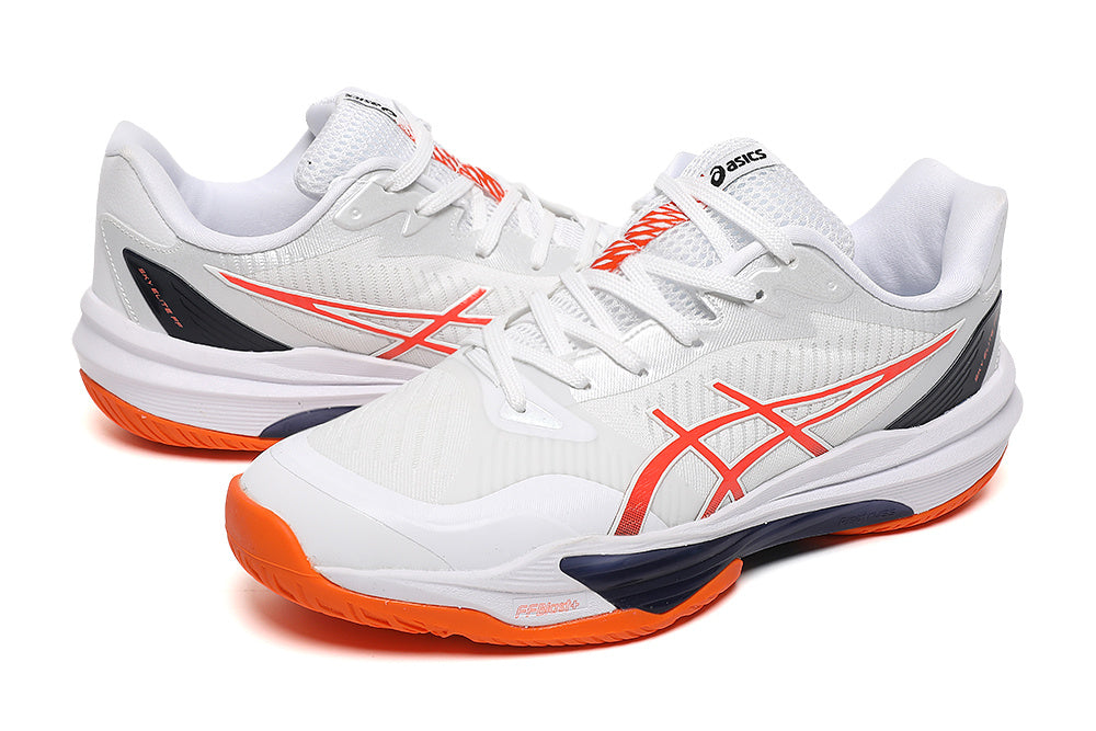 ASICS GEL-RESOLUTION X White Orange Tennis Footwear - product image from the listing.