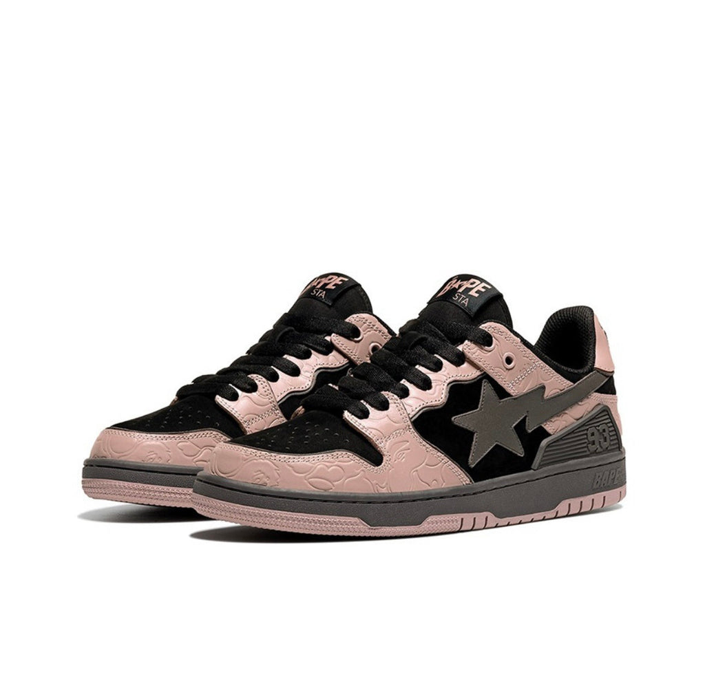 BAPE SK8 Sta Trainers Black and Pink 1H80-191-016 - product image from the listing.