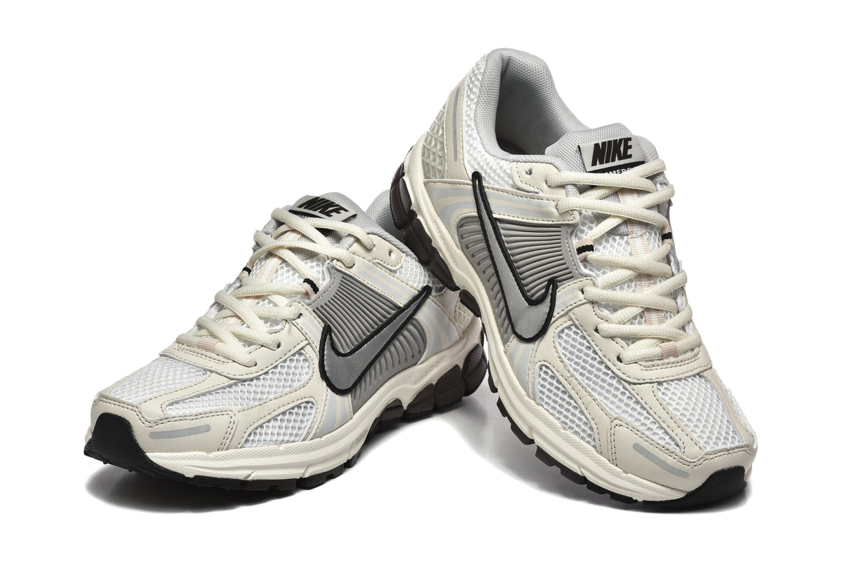 Cream and Silver Nike Zoom Vomero 5 Sneakers - product image from the listing.
