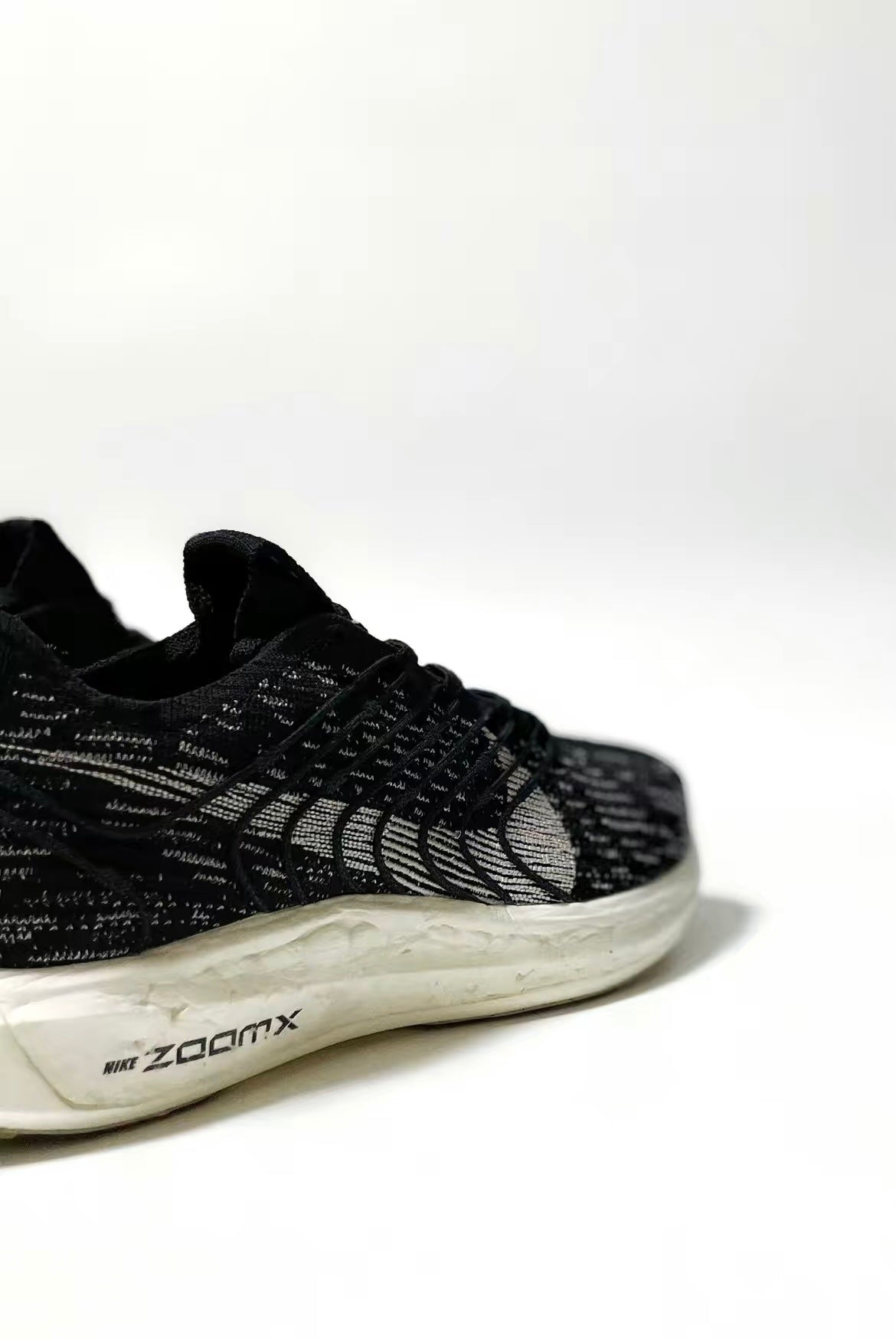 Nike Pegasus Turbo Next Nature Running Shoes in Black White - product image from the listing.