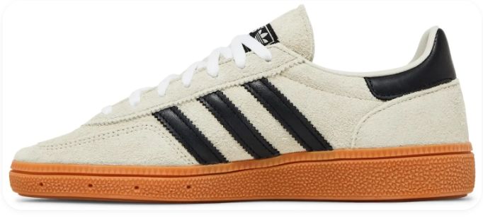 Women's adidas Handball Spezial Aluminum Core Black Sneakers - product image from the listing.