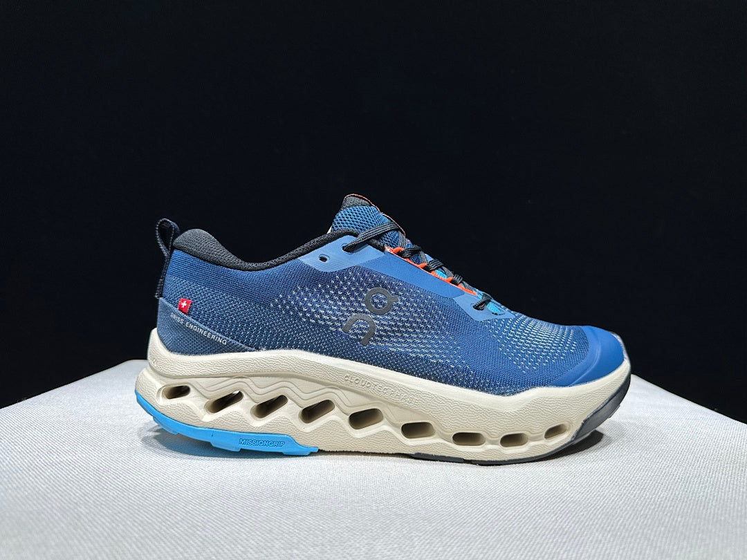 On Cloudsurfer Trail 2 Trail Running Shoes in Blue - product image from the listing.