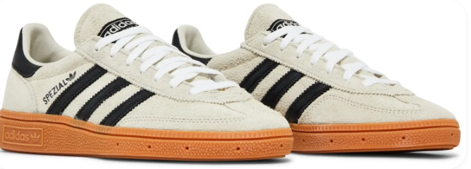 Women's adidas Handball Spezial Aluminum Core Black Sneakers - product image from the listing.