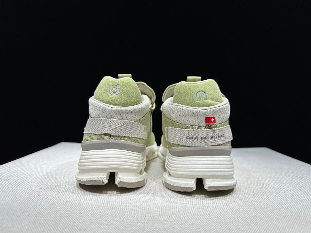 Green and White On Cloudnova 2 Sneakers - product image from the listing.