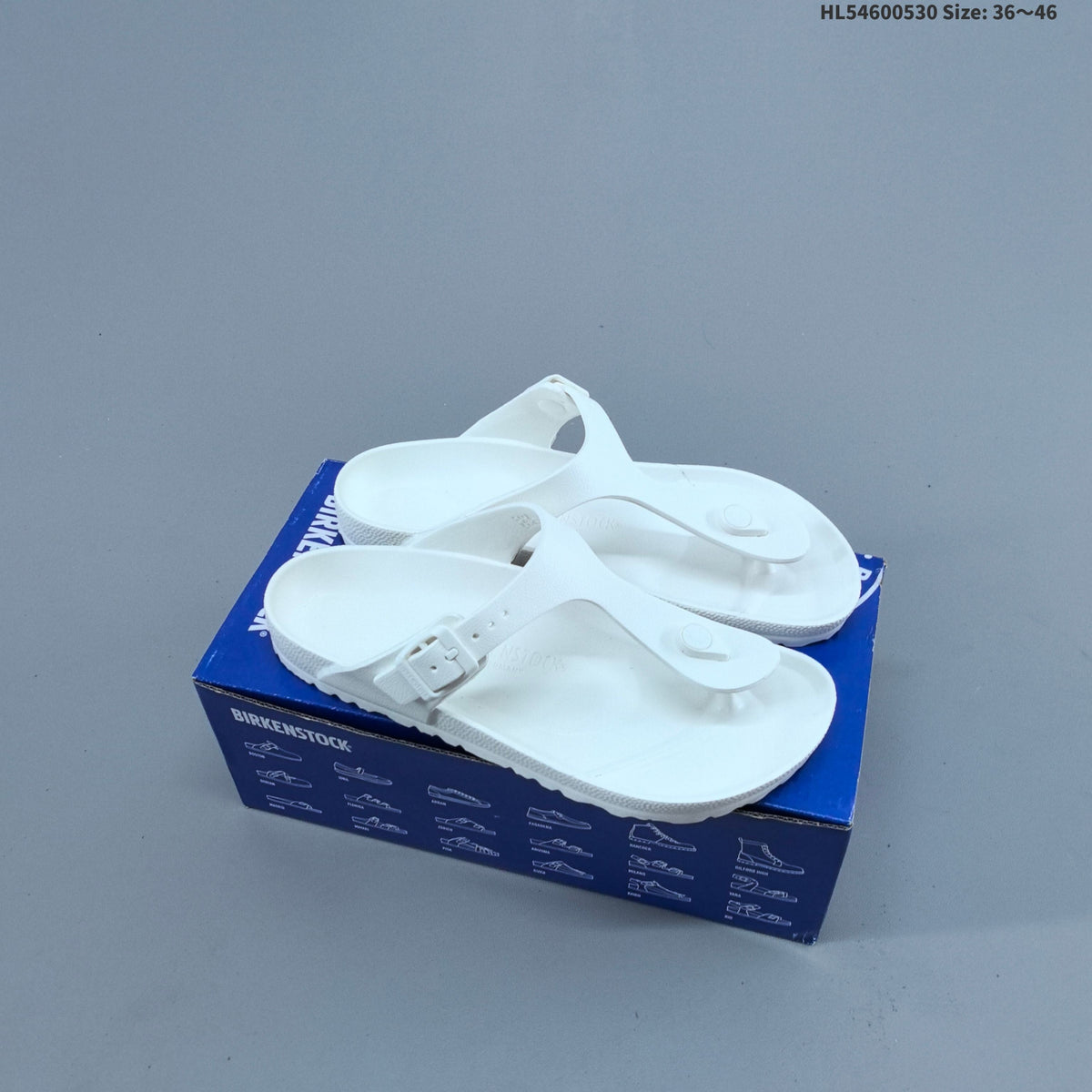 Gizeh-Style Buckle Thong Sandals by Birkenstock - product image from the listing.